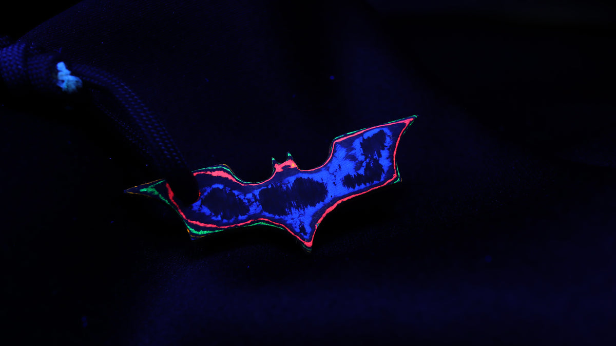 80s Camo Carbon Batarang with Lanyard Loop